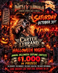 The Dirty Armadillo Saturday October 2026 event flyer