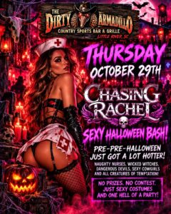 The Dirty Armadillo thursday October 2026 event flyer