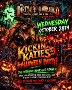 The Dirty Armadillo wednesday October 2026 event flyer