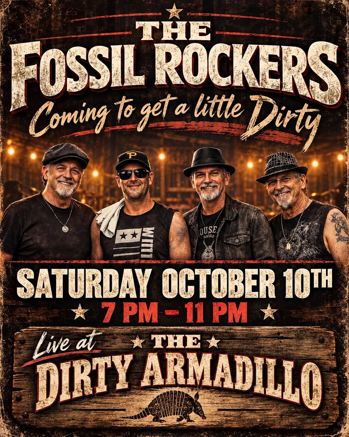The Fossil Rockers live at The Dirty Armadillo