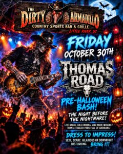 The Dirty Armadillo Friday October 2026 event flyer